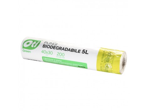 Pungi biodegradabile cf standard EN13432, 40x30 cm, 200 buc./rola, 5L