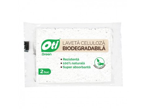 Laveta celuloza biodegradabila OTI, 2 buc./set