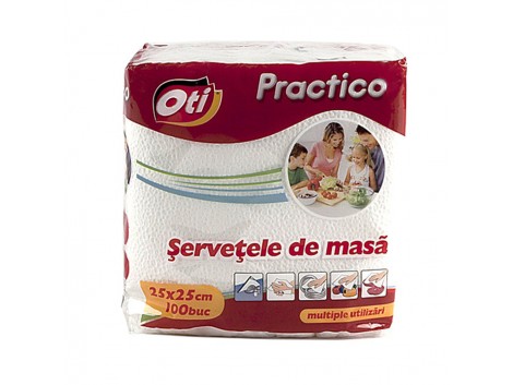 Servetele de masa OTI Practico, 25x25 cm, 100 buc./pachet