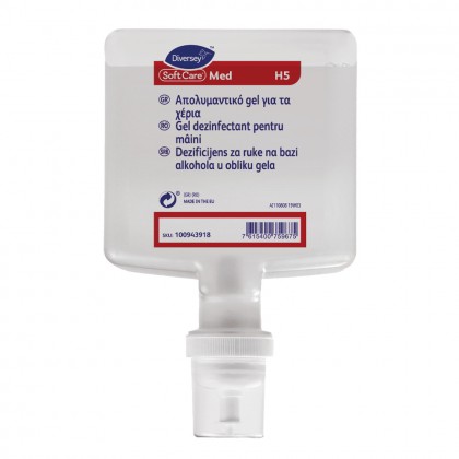 Dezinfectant gel pentru maini, profesional, Soft Care Med H5, 1.3L
