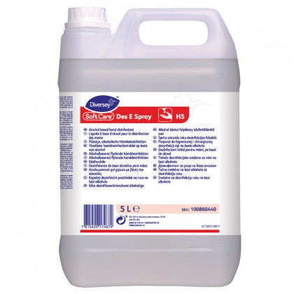 Dezinfectant lichid pentru maini, profesional, Soft Care Des E Spray, 5L
